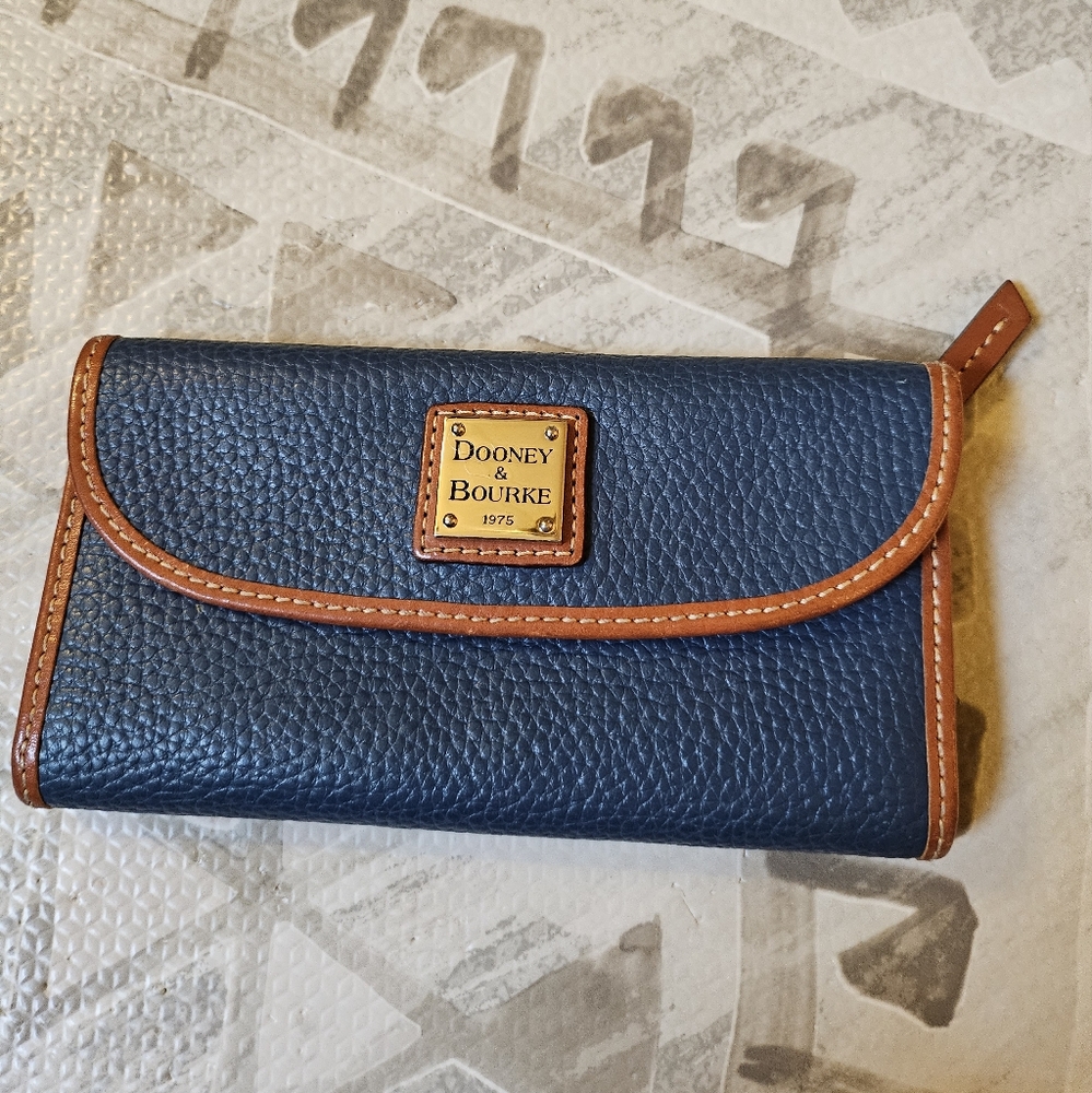 Dooney & Bourke Navy Leather Wallet